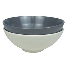 Paulus Sol 麵碗2件組, 1套, 奶油色, 灰色