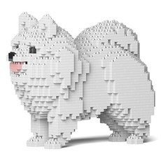 JEKCA 博美犬積木 S, 白色, 1個