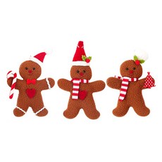 Home Flow餅乾朋友娃娃聖誕裝飾小物 3件組 男性, 1組, 混色
