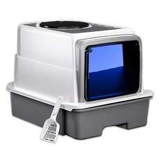 Gaekwacheonsun 貓咪棱鏡馬桶+沙鏟套裝, 1組, 灰色(廁所)