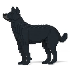 JEKCA Mongrel 混種犬積木 S, 黑色, 1個