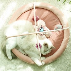 캣츠드림 고양이 바운스 휴식 앤 장난감 놀이매트 00182, 핑크, 1개