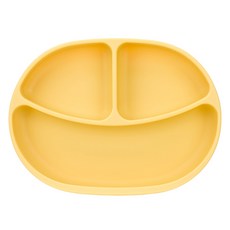 Edison 自主學習矽膠吸盤餐盤, 單品, 1個, 黃色