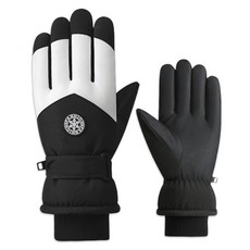 Earlyports 女性用智慧觸控刷毛防寒手套 雙手穿戴, 1套, 黑色