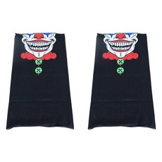 萬聖節小丑下半臉防風面罩, 紅色, 2個