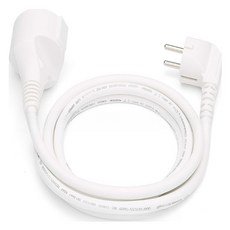 大容量移動式多功能延長線 白色 2m, 1個