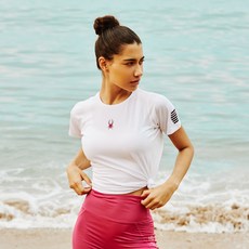 SPYDER 女款 Proweb 女款跑步桿墊短袖T恤