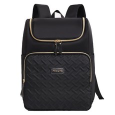 Ez2mk G10 露營 野餐 外帶 保溫 保冷 後背包, 17L, 黑色