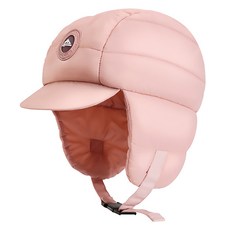 冬季戶外運動用鋪棉防寒護耳帽, 1個, 粉色