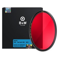 슈나이더크로이츠나흐 B + W BASIC 카메라렌즈필터 RED 55mm, 1개