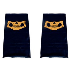 스투피드 할로윈 해골 바람막이 마스크, 오렌지, 2개