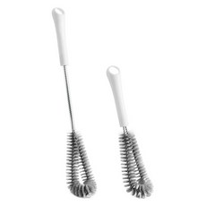 GUNU 水瓶 保溫杯 吸管 杯子 多合一清潔刷 2件組, 1套, 灰色