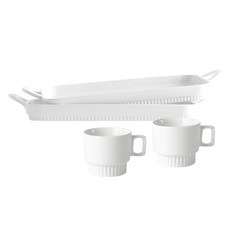 PRELUDE Lilouaz 長方形盤 2入 + 馬克杯 2入, 1套