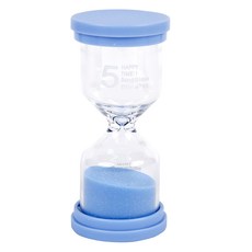 슈퍼쌤 탁상용 모래시계 5분, 1개, 블루계열