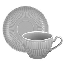 셀트만바이덴 아미나 에스프레소 컵 앤 소서 세트 0.11L, 실버 그레이, 1세트