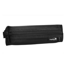 심플 메쉬 망사 필통 파우치, 블랙, 1개