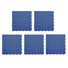 피어니스트 욕실 타일 매트, 블루, 5개