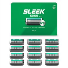 多樂可 Sleek Edge 刮鬍刀片, 1個, 12入