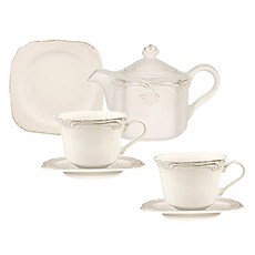 達利斯卡普卡 下午茶組, 1套, 象牙白