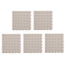 피어니스트 욕실 타일 매트, 베이지, 5개