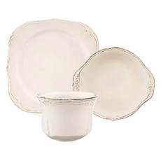 Darius Kapka 韓式餐具1人份套組 B 3p, 1套, 象牙白, 飯碗 + 碗 300ml + 盤子 20cm