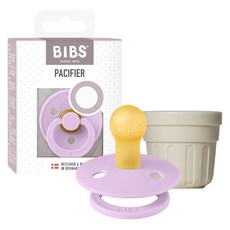 BIBS 彩色橡膠奶嘴 + 專用蓋套組, 10 紫羅蘭天空(奶嘴), 1套, 1階段