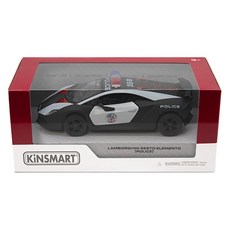 KiNSMAR 藍寶堅尼 Sesto Elemento 警車迷你車 KT5359P, 黑色, 1個