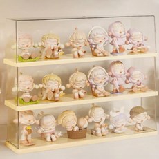 OWYGYU 壓克力公仔展示架 奶油黃色 3入, 1個