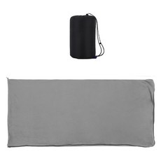 따봉오빠 야외 캠핑 차박 경량 접이식 확장형 침낭 담요 160 x 174 cm JNH1646, 그레이, 1개