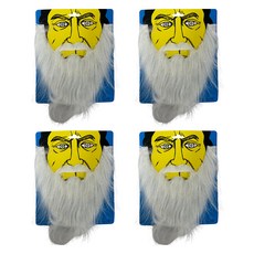 Party09 鬢角小鬍子, 4個, 白色