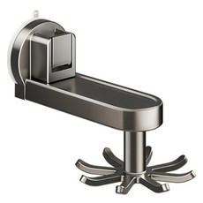 Meo 無孔吸風式廚房旋轉炊具掛架, 灰色, 1個