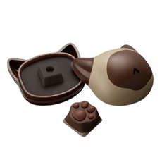 미소로운 심쿵 발바닥 커스텀 키보드 키캡, 브라운