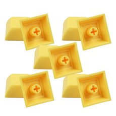 미소로운 심플 컬러 키보드 키캡 10p, 딥옐로우