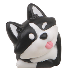 미소로운 귀여운 강아지 키보드꾸미기 키캡, 블랙 얼굴