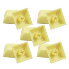미소로운 심플 컬러 키보드 키캡 10p, 옐로우