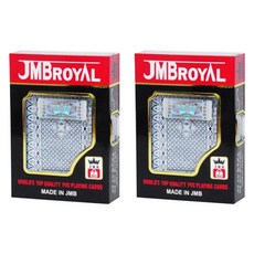 JMBROYAL 塑膠高安全性撲克牌, 2個, 混色