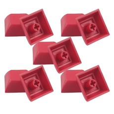 Misoroun 簡約彩色鍵盤鍵帽 10入, 紅色, 單一商品