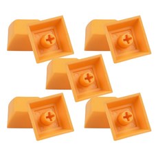 Misoroun 簡約彩色鍵盤鍵帽 10入, 橘色, 單一商品