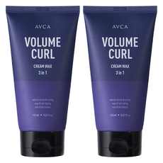 AVCA 3合1豐盈捲翹髮霜髮蠟, 150ml, 2個