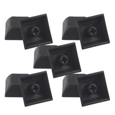 Misoroun 簡約彩色鍵盤鍵帽 10入, 黑色, 單一商品