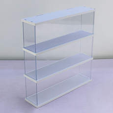 Owaigyu 公仔收納展示櫃 透明 3層 40cm, 1個