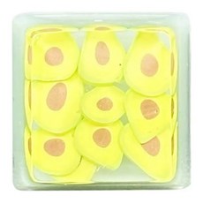 微笑清爽水果鍵盤 桌面裝飾鍵盤鍵帽, 酪梨, 單一商品