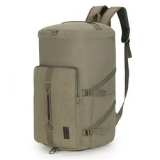 아이엠판다 대용량 크로스 캔버스 캠핑 가방, 카키, 1개, 1단