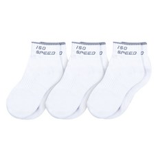 아이소스피드 여성용 스포츠 단목 양말 3켤레 세트, 그레이, 1세트