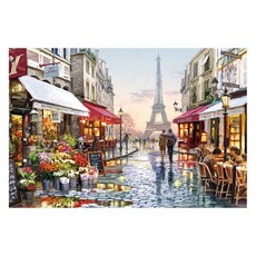 작디작은집 시간떼우기 풍경 퍼즐, 1000피스, 탑아래꽃가게, 1개