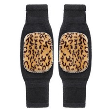熱銷運動護膝 高爾夫防寒暖腿套, 豹紋條紋, 1個