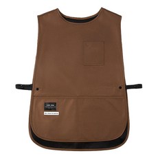 순잠 조끼형 방수 앞치마, 브라운, 1개