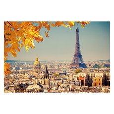 작디작은집 시간떼우기 풍경 퍼즐, 1000피스, 가을에펠탑, 1개