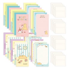 Monolike Story Town Momo 迷你信紙8款組, 1套, 混合色