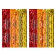正月市集 3色派對裝飾簾 1 x 2m 款式1, 2個, 1號